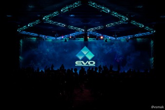 The main hall and crowd of Evo 2014,  July 13th. 